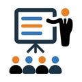 presentation, teaching , training , business presentation icon