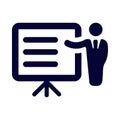 presentation, teaching , training , business presentation icon