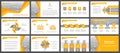 Presentation templates, corporate. Elements of infographics for presentation templates. Royalty Free Stock Photo