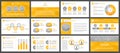 Presentation templates, corporate. Elements of infographics for presentation templates. Royalty Free Stock Photo