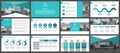 Presentation templates, corporate. Elements of infographics for presentation templates.