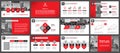 Presentation templates, corporate. Elements of infographics for presentation templates. Royalty Free Stock Photo