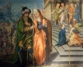 Presentation of the Virgin at the Temple, altarpiece in the Saint Germain l`Auxerrois church in Paris