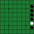 Presenting the board game Reversi or Otello White and black point positioning To decide to lose and win In playing games