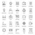 Electronic Devices Line Icons Pack