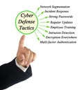 Eight Cyber Defense Tactics Royalty Free Stock Photo