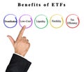 Five Benefits of ETFs Royalty Free Stock Photo
