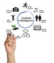 Presenting Multiple Intelligence Royalty Free Stock Photo