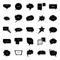 Conversation Chat Glyph Icons Pack