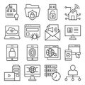 Pack of Hierarchy Linear Icons