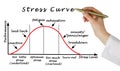 Stress and Performance Curve Royalty Free Stock Photo