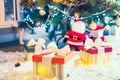 Presents and Gifts under Christmas Tree, Winter Holiday Concept. Soft selective focus, copy space Royalty Free Stock Photo