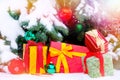 Presents under the christmas tree Royalty Free Stock Photo