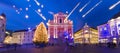 Preseren's square, Ljubljana, Slovenia, Europe.