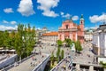 Preseren square, Ljubljana, capital of Slovenia.