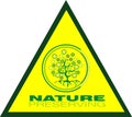 Preservating tree triangle icon Royalty Free Stock Photo
