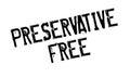 Preservative Free rubber stamp Royalty Free Stock Photo