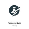 Preservatives vector icon on white background. Flat vector preservatives icon symbol sign from modern cleaning collection for