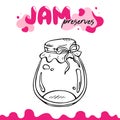 Preserve clipart, jam jar vector illustration clip art. Jam preserves clipart for logo, label, recipes. Preserve, jam