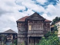 The preserved ancient wooden house is located in the Kudi Chin community.