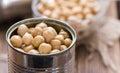 Preserved Chick Peas Royalty Free Stock Photo