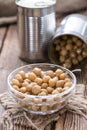 Preserved Chick Peas Royalty Free Stock Photo