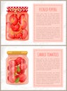 Preserved Food Poster Cooked Pickled Pepper Tomatoes
