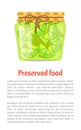 Preserved Food Poster Lime Lemon Home Cooked Jam