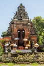 Preserved gate and door to disappeared Royal Palace, Klungkung Bali Indonesia