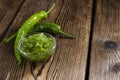 Preserved Green Chilis Royalty Free Stock Photo
