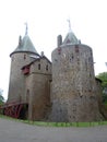 Preserved medieval castle in Wales Royalty Free Stock Photo