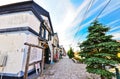 Preserved merchant street in summer in Hakodate, Hokkaido, Japan