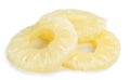 Preserved Pineapple Rings isolated on white background Royalty Free Stock Photo