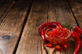 Preserved red Chilis Royalty Free Stock Photo