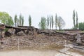 The preserved ruins from the upper part of a crematory