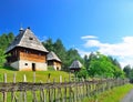 Preserved traditional Balkans medieval village in Sirogojno, Zlatibor, Serbia Royalty Free Stock Photo
