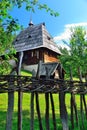 Preserved traditional Balkans medieval village in Sirogojno, Zlatibor, Serbia Royalty Free Stock Photo