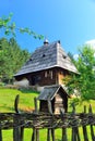 Preserved traditional Balkans medieval village in Sirogojno, Zlatibor, Serbia Royalty Free Stock Photo