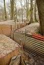 WW1 trenches at Sanctuary Wood, Ypres, Belgium.