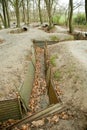 WW1 trenches at Sanctuary Wood, Ypres, Belgium.