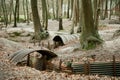 WW1 trenches at Sanctuary Wood, Ypres, Belgium.