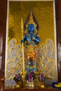 Preserver Narayana Hari or Lord Vishnu deities of Hinduism for thai people travel visit respect praying blessing at Wat Charoen