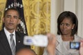 President Barack obama michelle Royalty Free Stock Photo