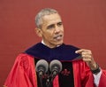 President Barack Obama speaks at 250th Anniversary Rutgers University Commencement Royalty Free Stock Photo