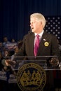 President Bill Clinton giving speech Royalty Free Stock Photo