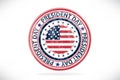 President Day seal stamp USA flag vector Royalty Free Stock Photo