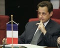 President of the French Republic Nicolas Sarkozy Royalty Free Stock Photo