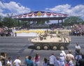 President George Bush at Desert Storm military parade, Washington, DC Royalty Free Stock Photo