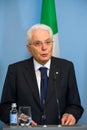 President of Italy Sergio Mattarella