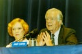 President Jimmy Carter Rosalynn press conference Royalty Free Stock Photo